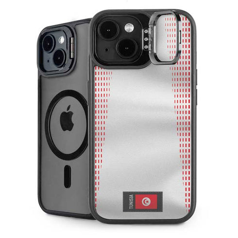 Tunisia Soccer Flag iPhone 15 Plus Kickstand Case